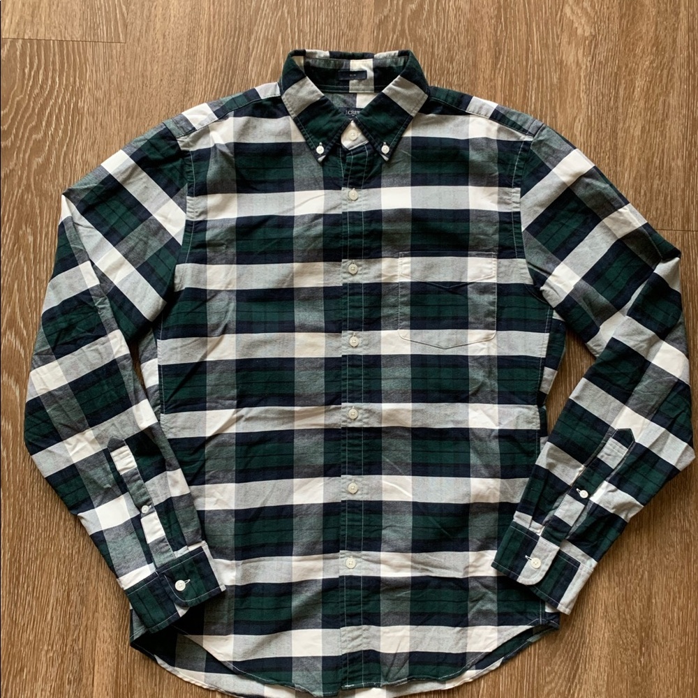 Men’s Sz. M J. Crew Plaid Oxford